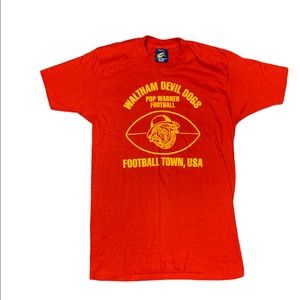 Vintage Single Stitch Pop Warner Waltham T Shirt 90s Sneakers Size Medium M